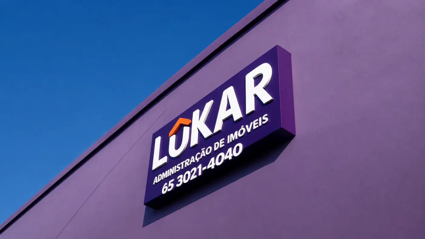Luminoso para fachada comercial